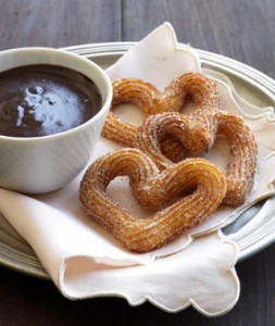 churros con chocolate boda