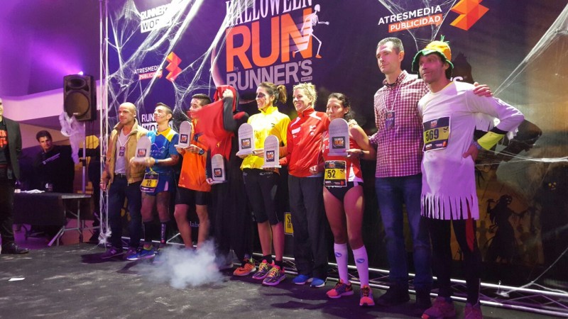 PODIUM DE LA II EDICION HALLOWEEN-RUN 2015